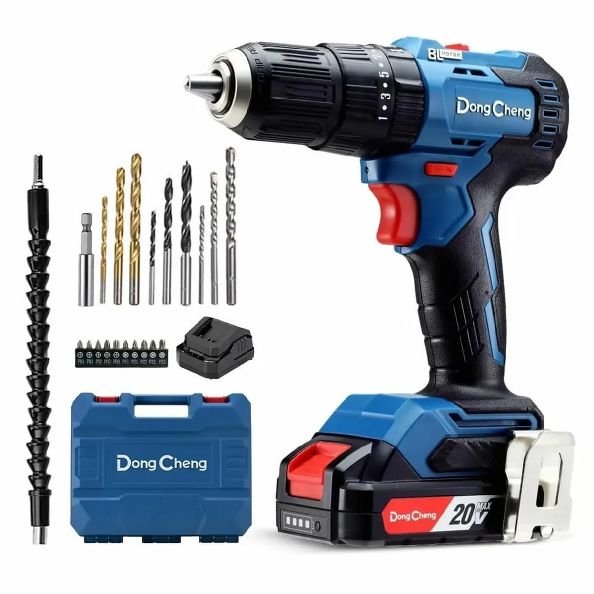 20V Brushless Heavy-Duty Impact Drill 50N.m 27000 - Image 1