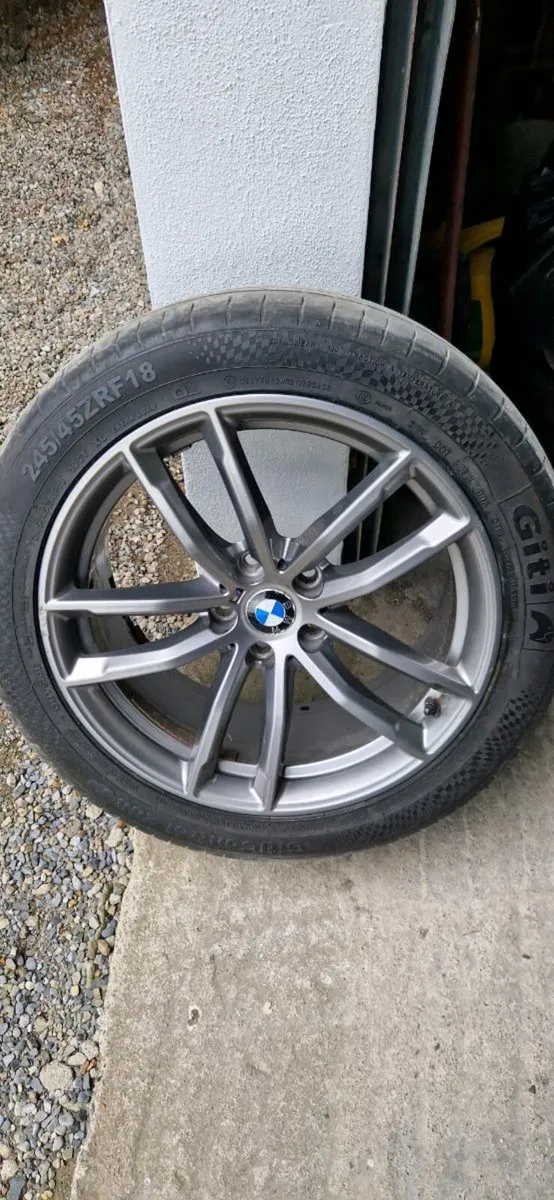 Genuine BMW Msport 18 inch alloys and tyres - Image 1