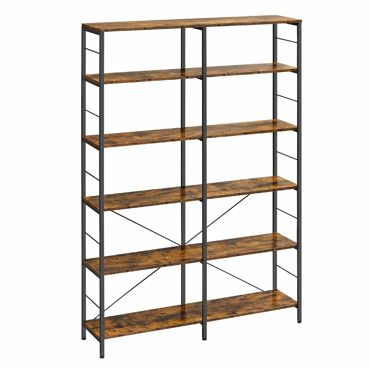 6-Tier Bookshelf Shelving Unit Tall Storage Shelf - Image 1