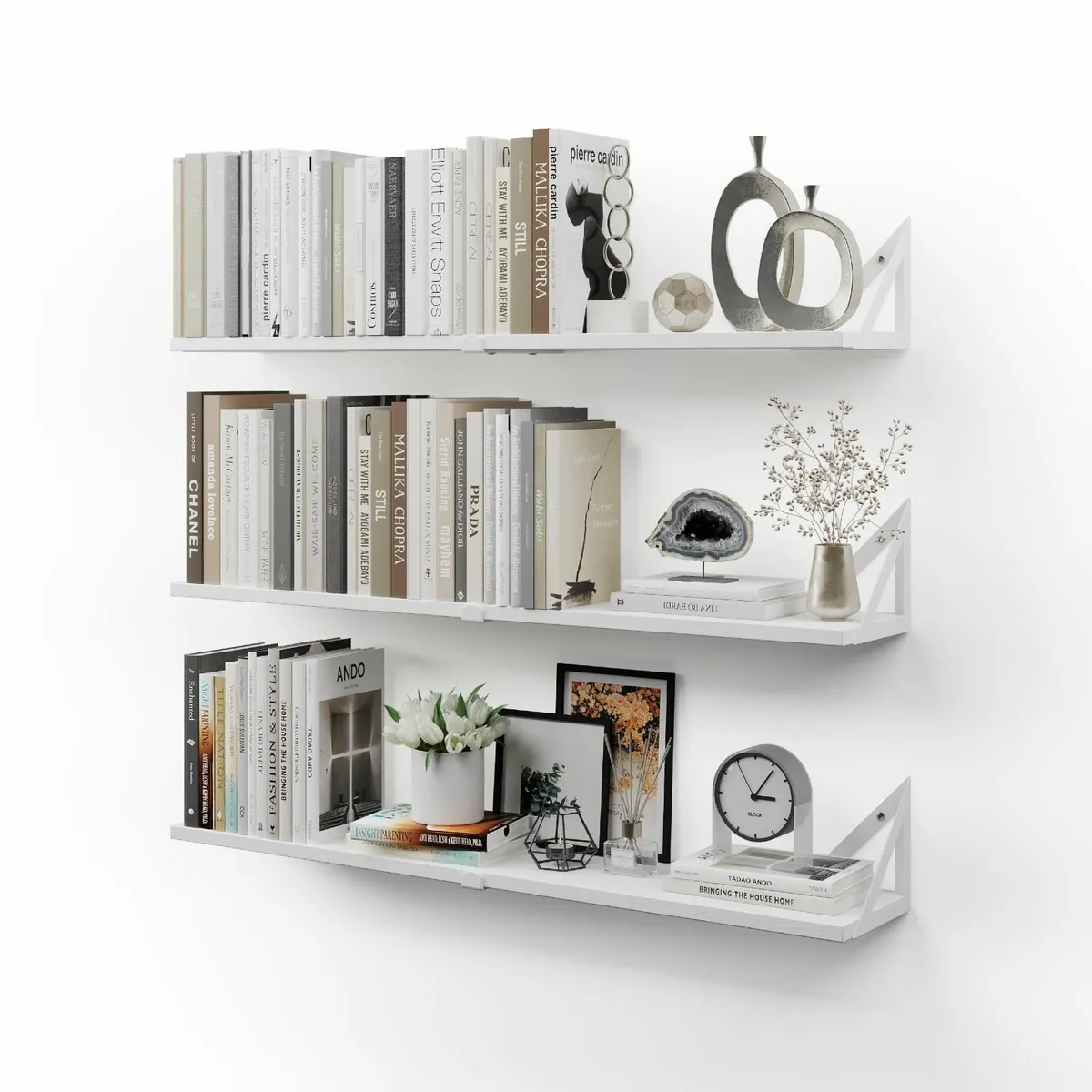 CASSA NOKO Wall Mounted Floating Book Shelves for - Image 1