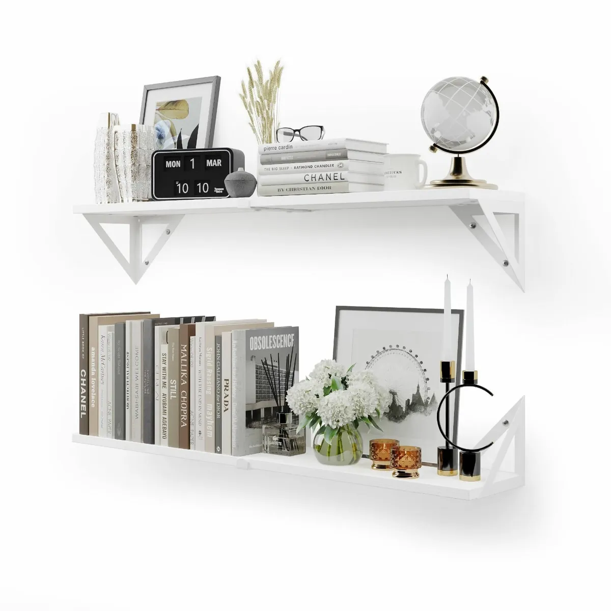 CASSA NOKO Wall Mounted Floating Book Shelves for - Image 4