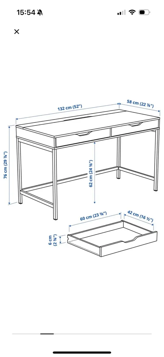 IKEA Alex desk - Image 3