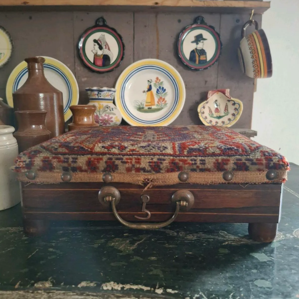 French Chauffeuse Footstool - Image 2