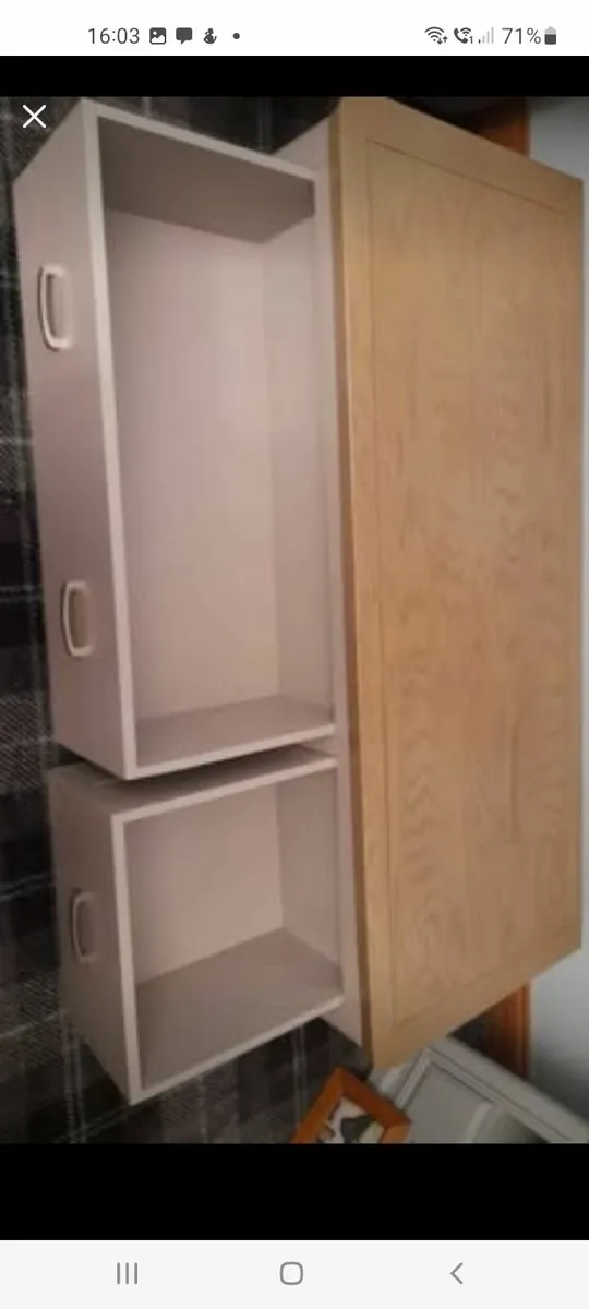 Treviso Painted Smoked Oak & EBP 2 Drawer Unit. - Image 1