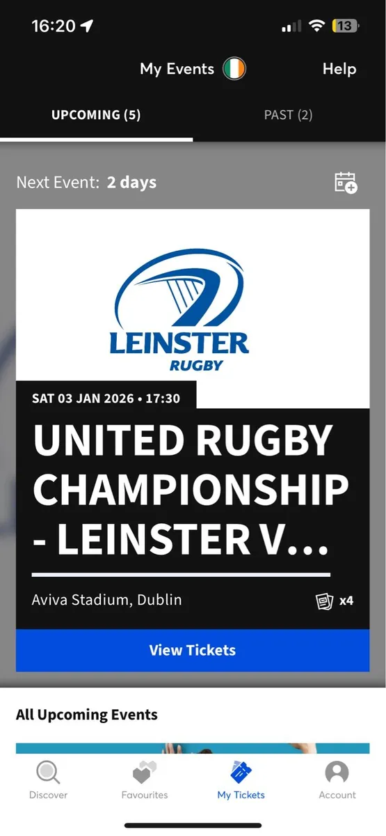 Leinster vs Connacht Rugby Tickets