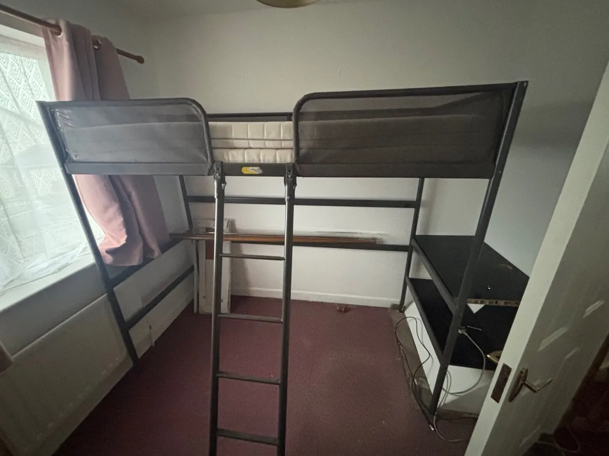 Bed frame and mattress - Image 1