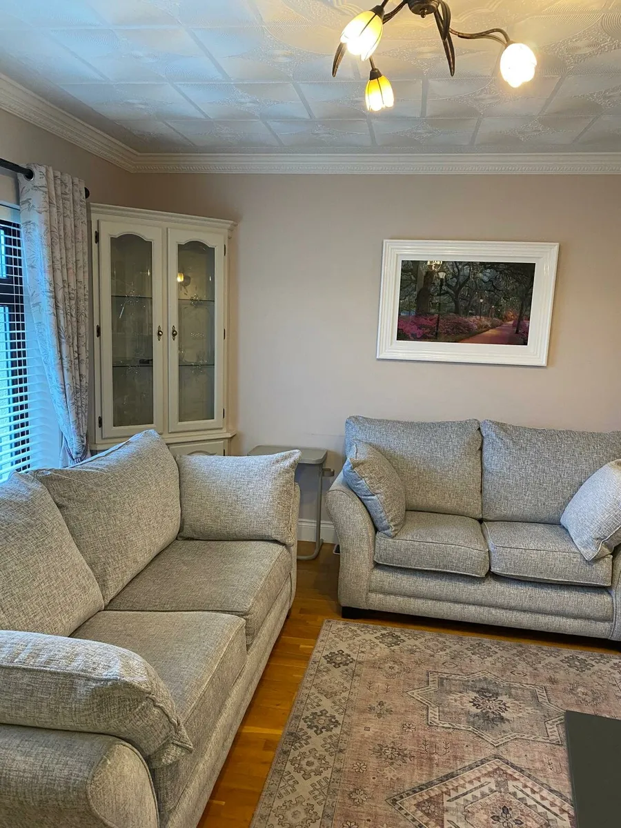 3 and 2 Seater Sofa and Table - Image 4