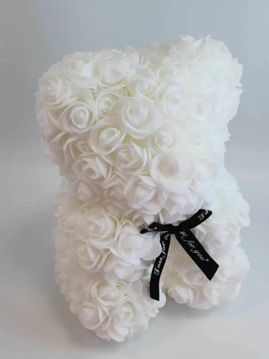 Rose bear 25 cm free packaging - Image 3