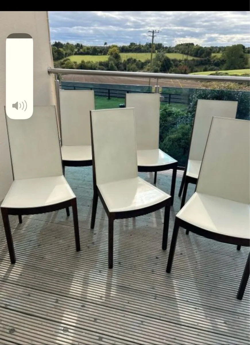 6 Italian dining room chairs - Image 1