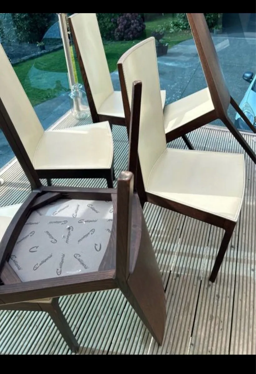 6 Italian dining room chairs - Image 3