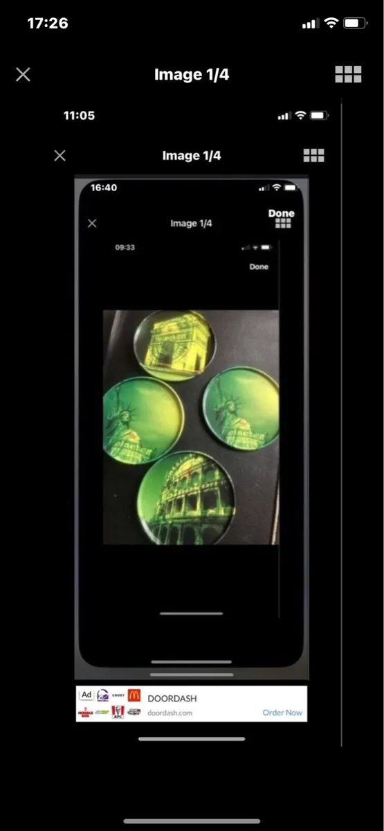 Heineken Metal Coasters (4) - Image 1