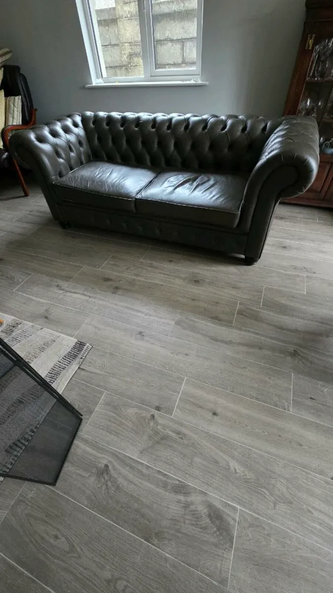 Leather sofa and Armchair - Image 4