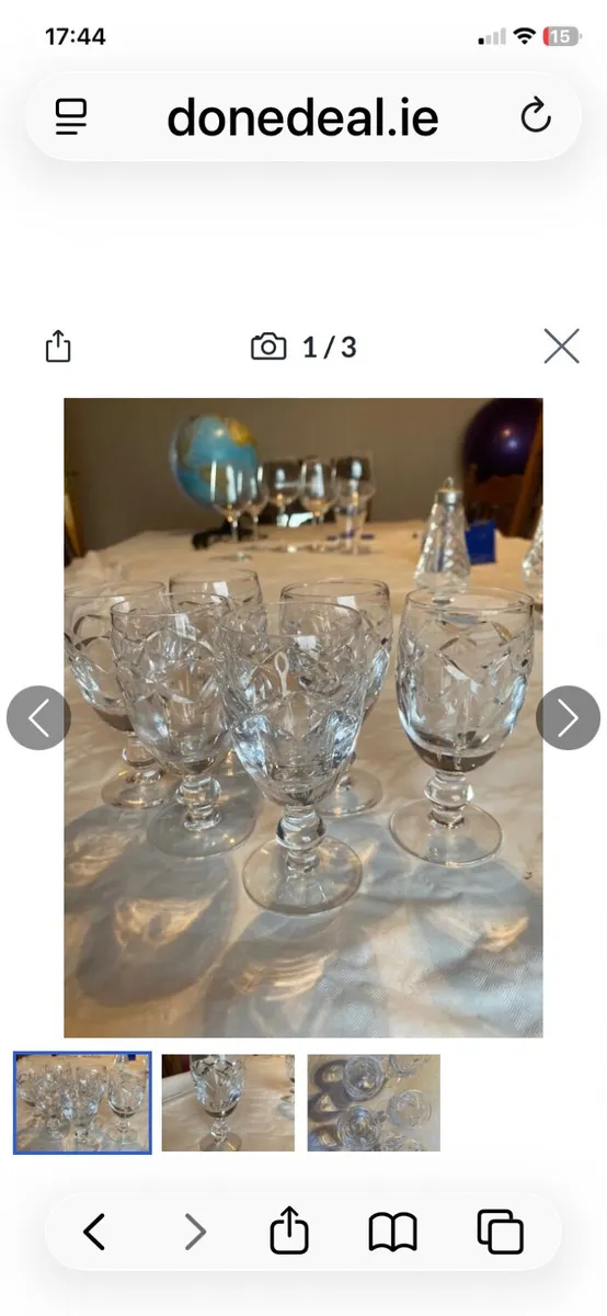 Waterford Sherry  glasses - Image 1