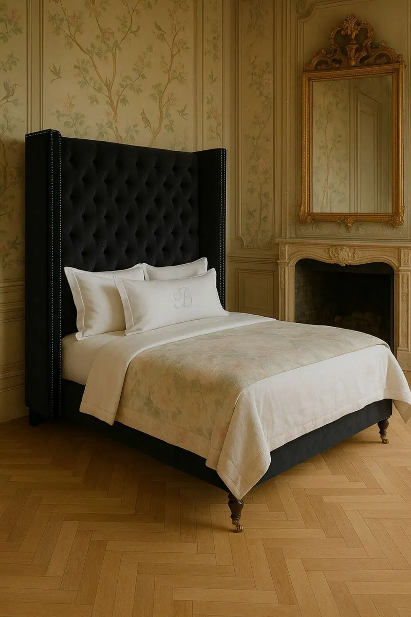 Vintage double bed chesterfield stately vintage be - Image 3