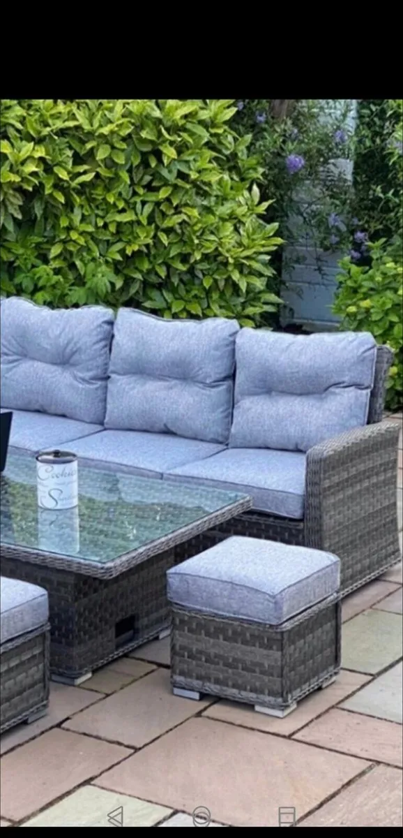 Brand New Corner Set C/W Adjustable  Table - Image 1