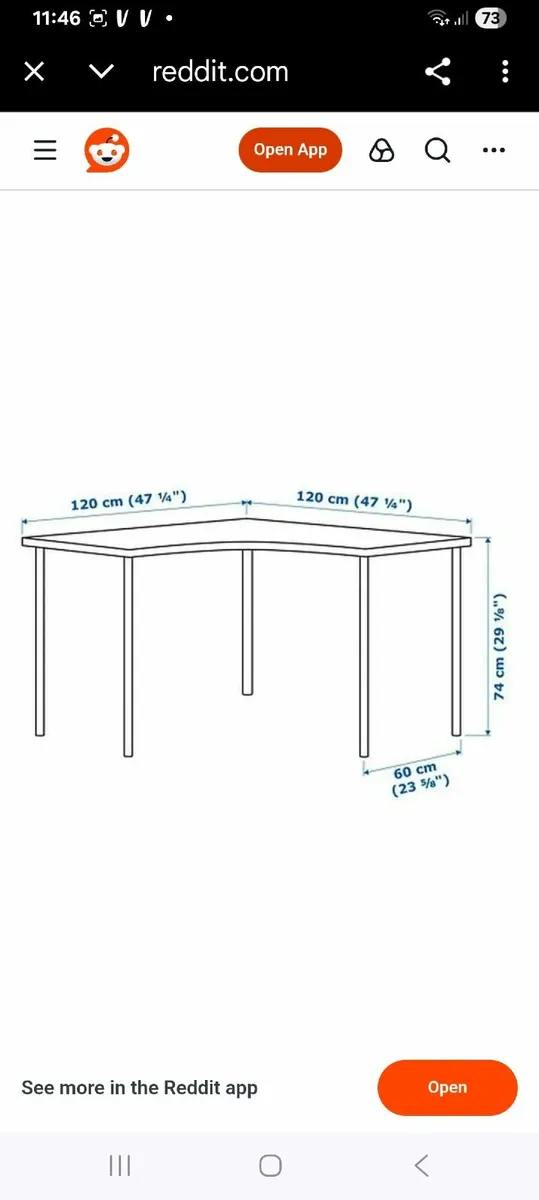 Ikea corner desk - Image 3