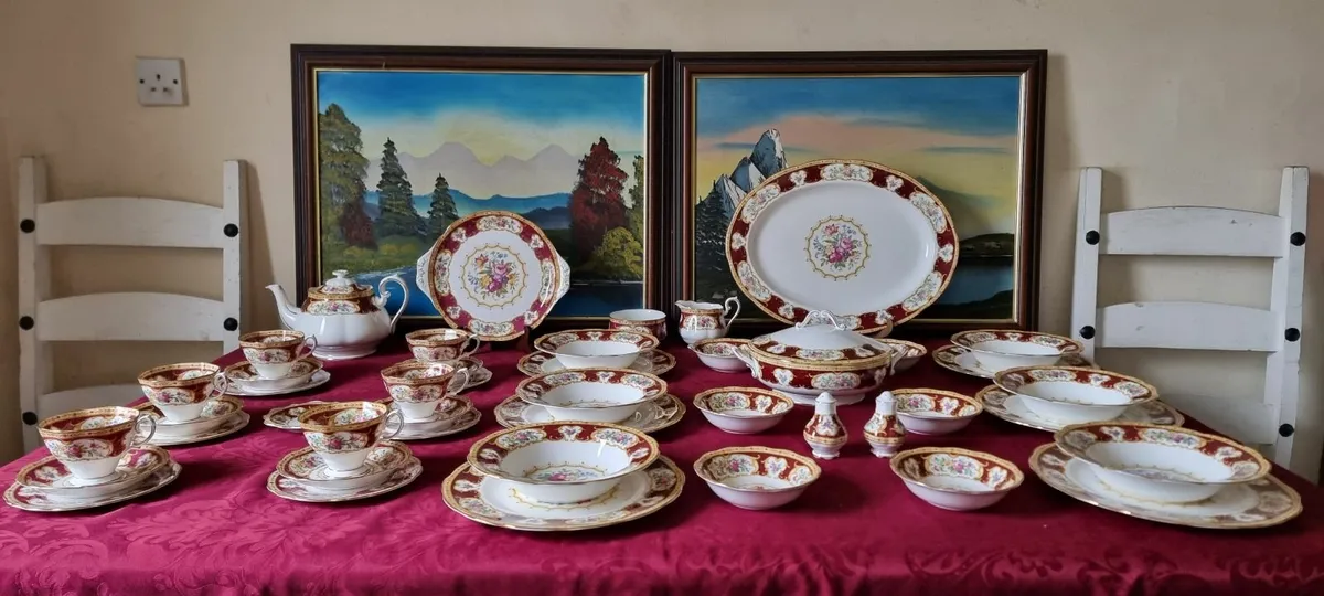 45Pc. Royal Albert Lady Hamilton Dinner & Tea Set - Image 3