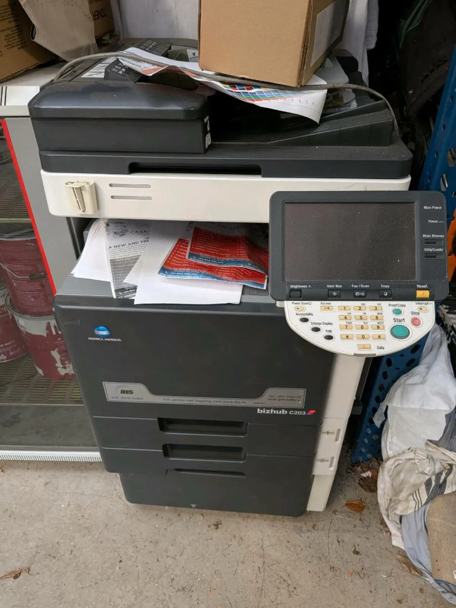 Konica Minolta Bizhub c203 printer scanner copier - Image 1