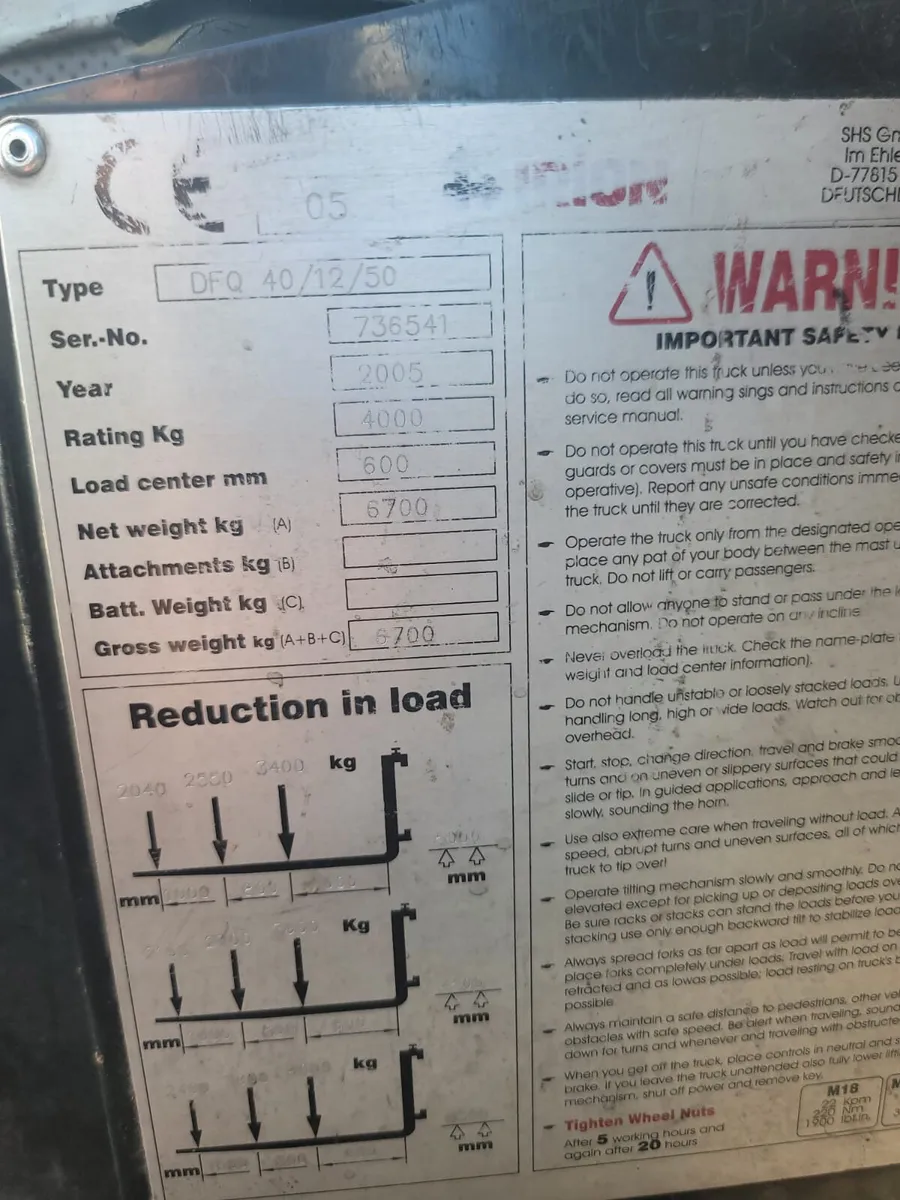 4ton Side loading forklift  IRON - Image 4