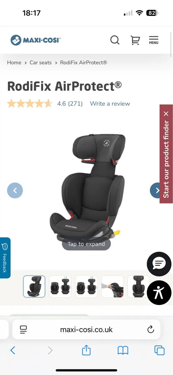 Maxi Cosi RodiFix AirProtect Car Seat- Age 3.5-12 - Image 4