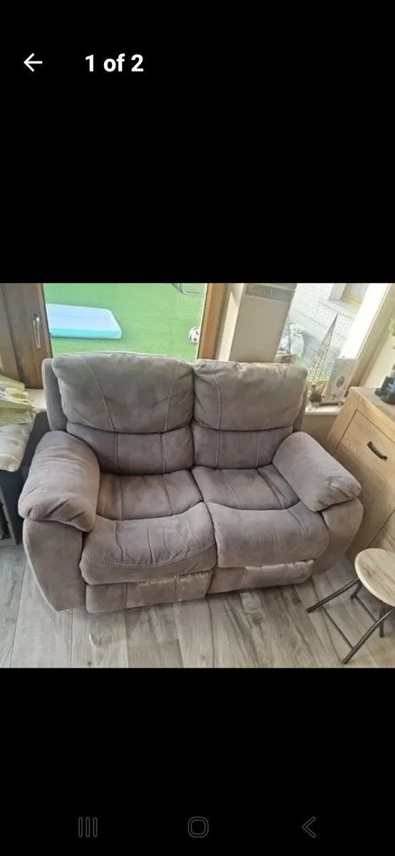 2 seater recliner couch - Image 1