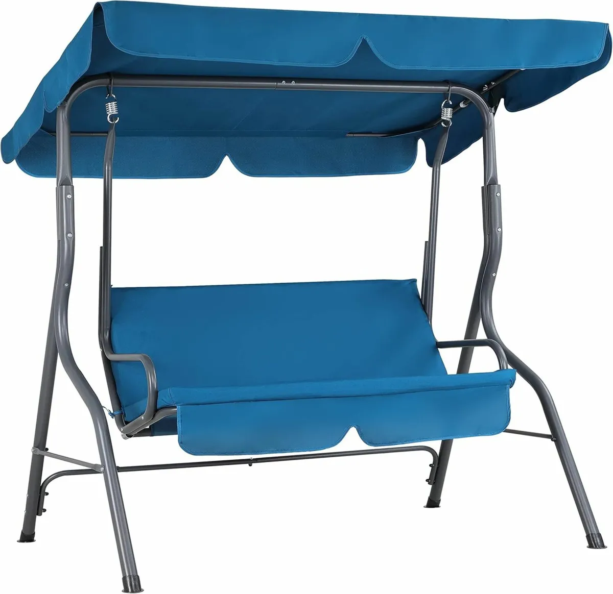 Outdoor Garden Swing Bench with Canopy 2 Seater 14 - Image 3