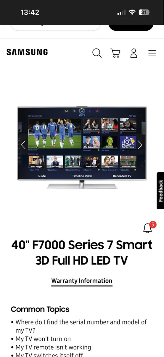Samsung Smart TV - Image 3