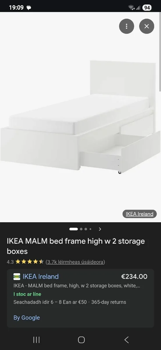 Ikea MALM single bed and toddler bed - Image 2