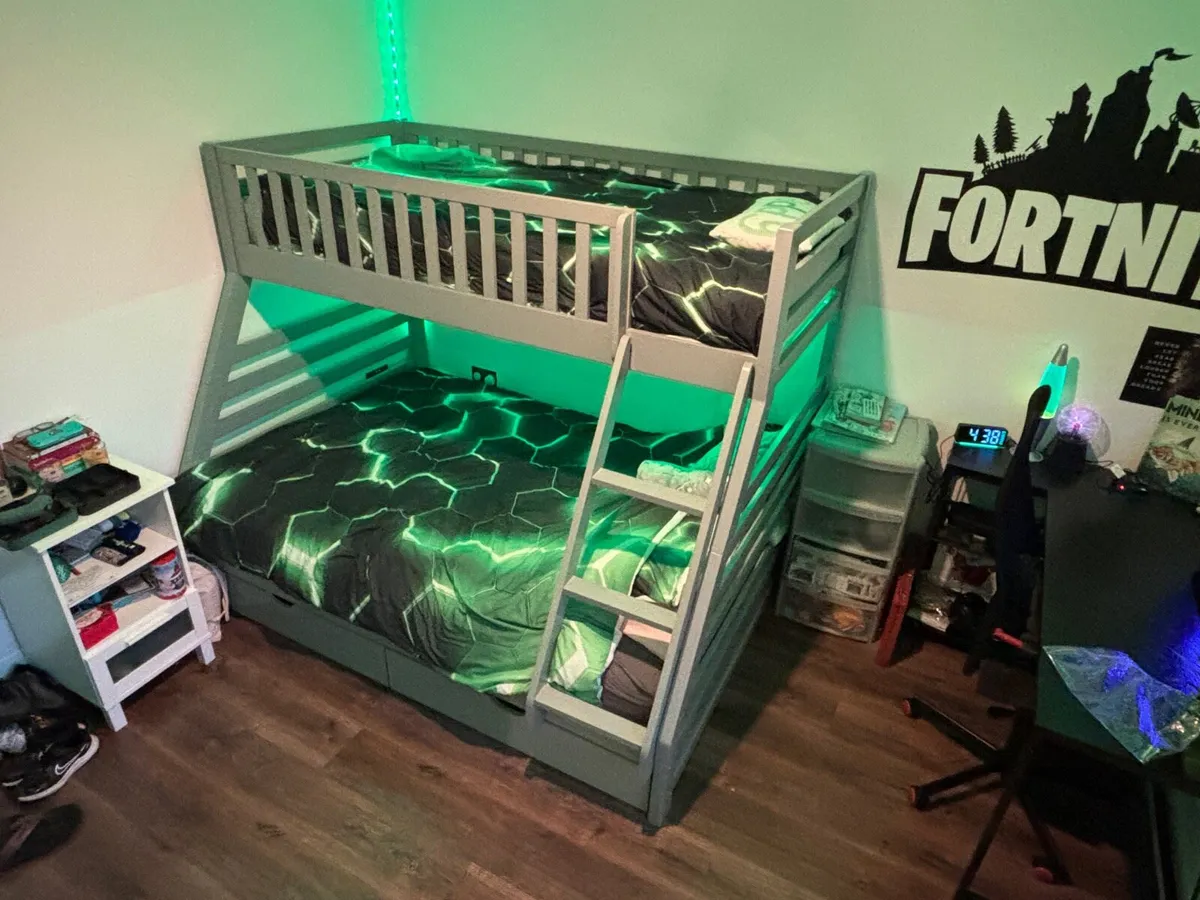 Solar Bunk Bed Light Grey - Image 3