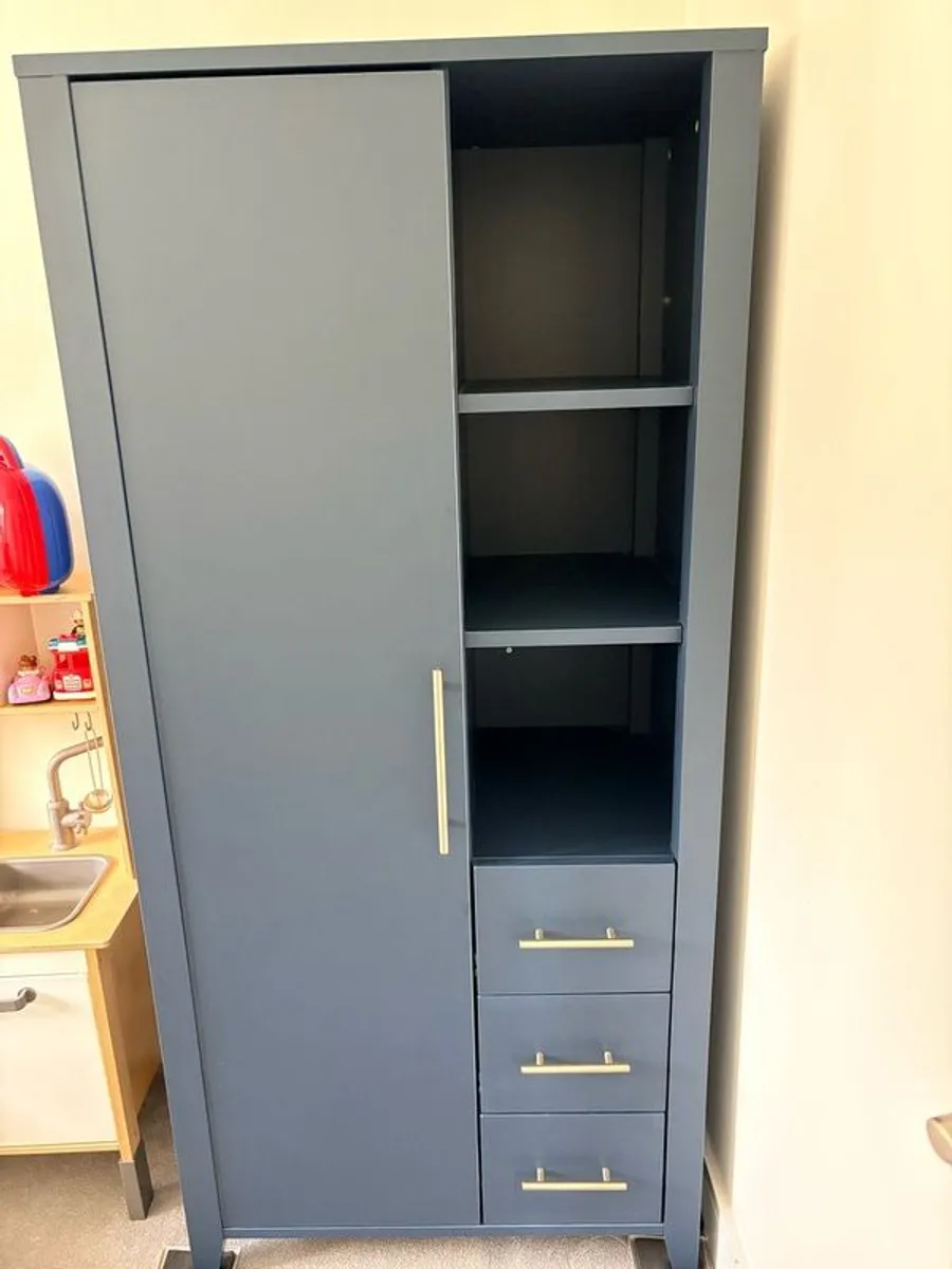Mamas & Papas Melfi Storage Wardrobe in Navy - Image 1