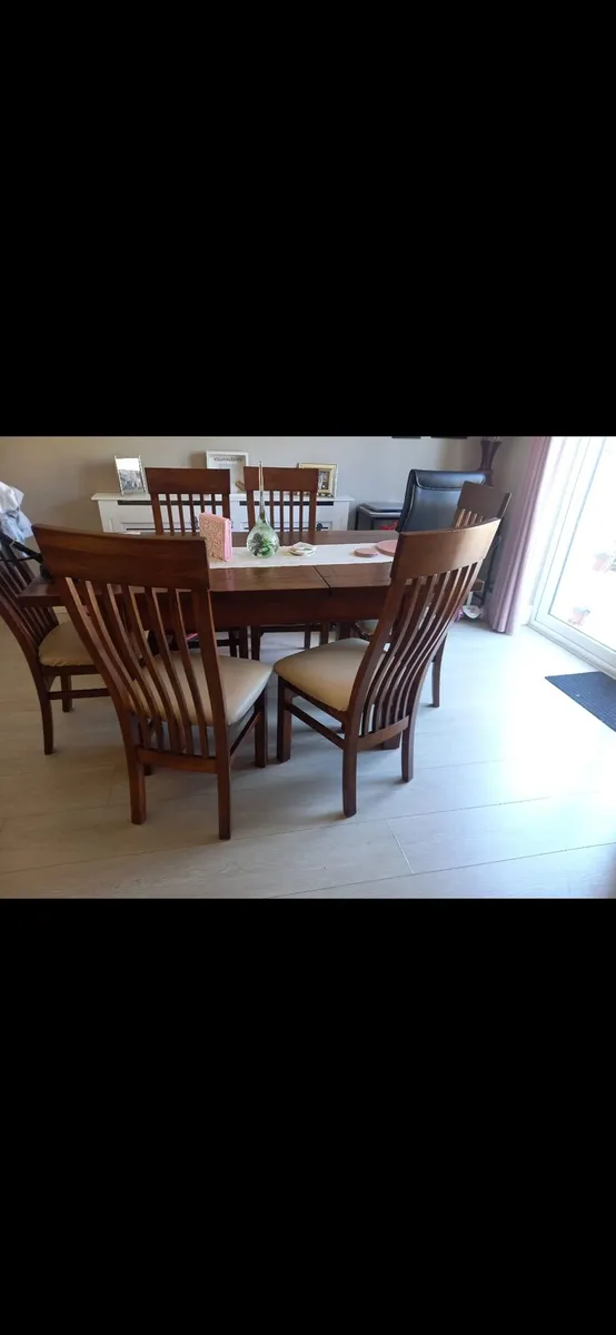 Dining room table and chairs