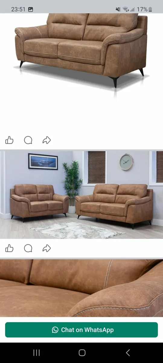 Corner chaise sofas for sale in Ireland - Image 4