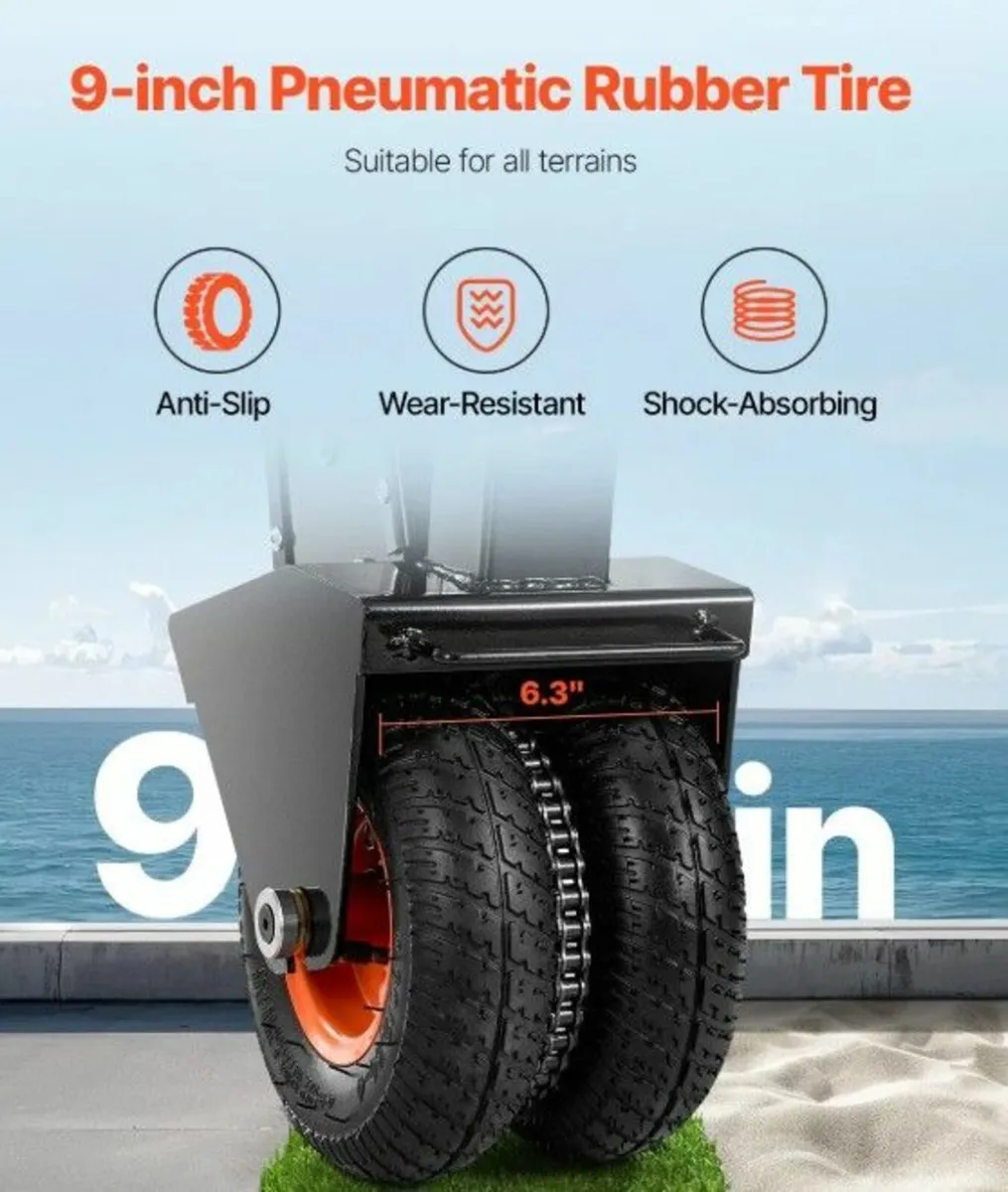 Trailer Dolly, 500lbs  Heavy Duty  Trolley 227kg - Image 4