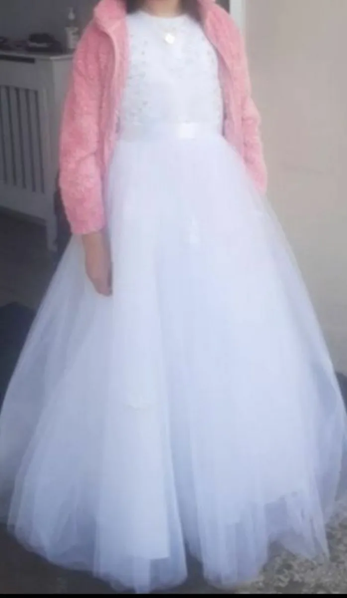 Communion Dress- White - Image 2