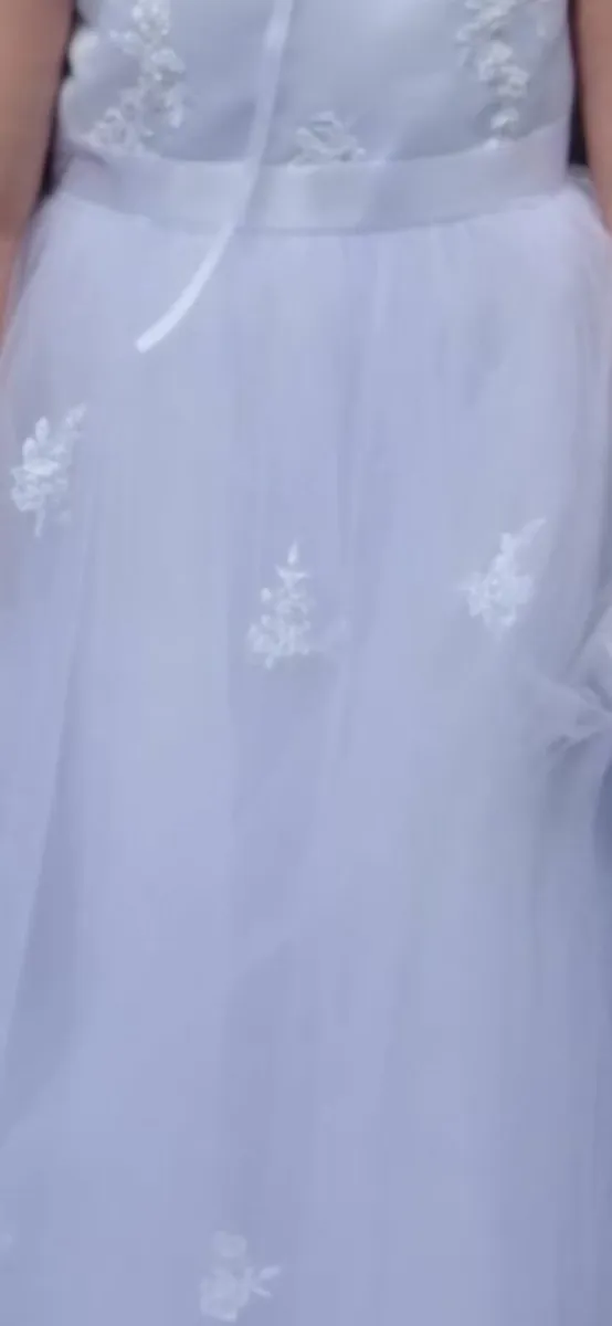 Communion Dress- White - Image 3