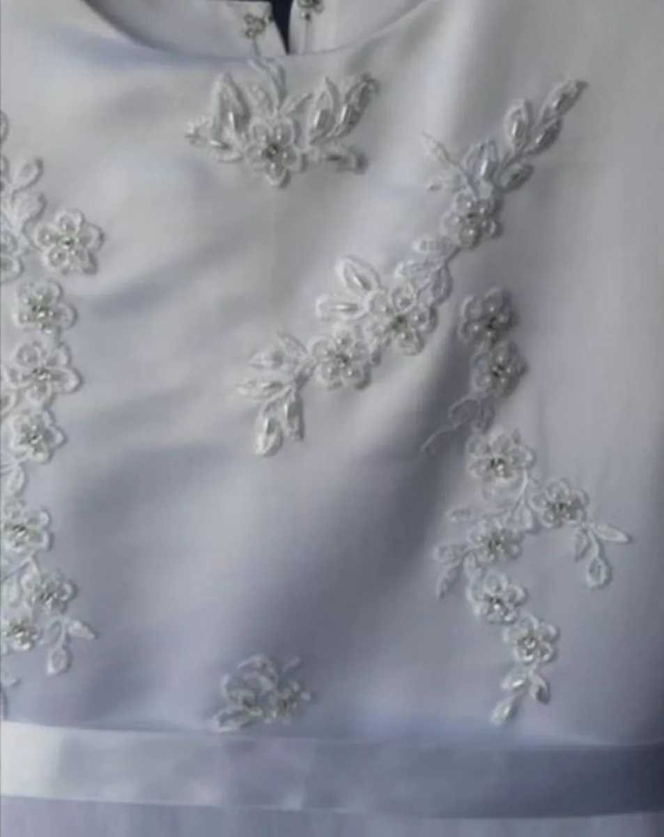 Communion Dress- White - Image 4