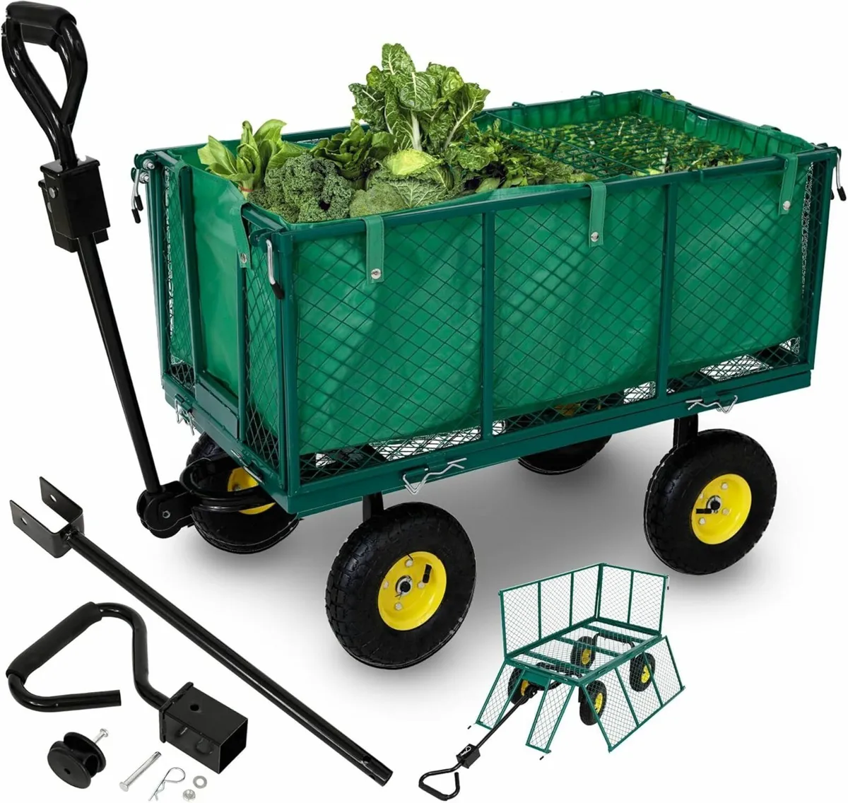 Heavy Duty Garden Trolley Handcart 550kg with Fold - Image 1