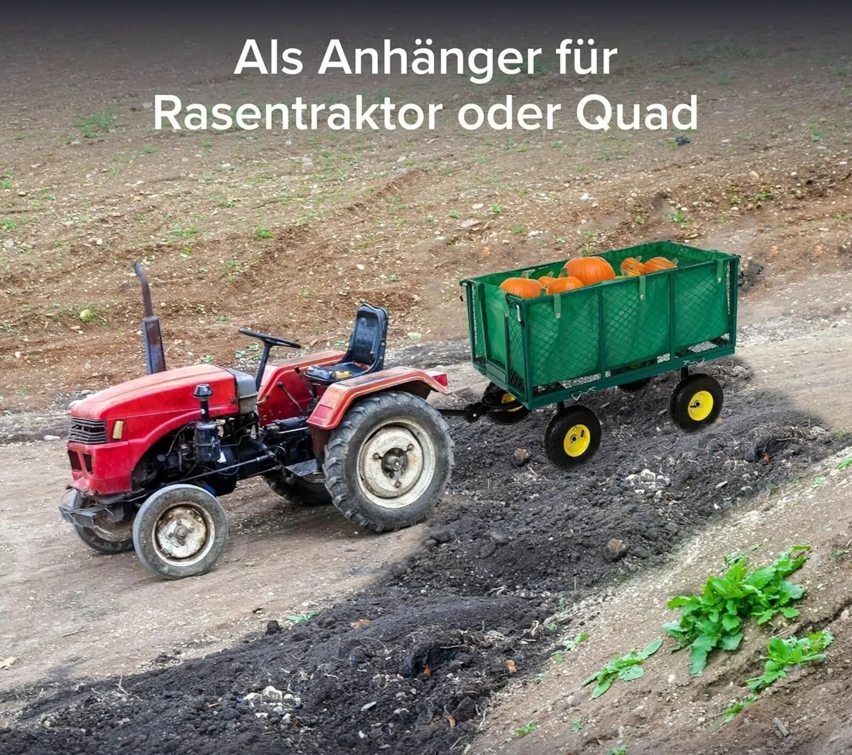 Heavy Duty Garden Trolley Handcart 550kg with Fold - Image 4