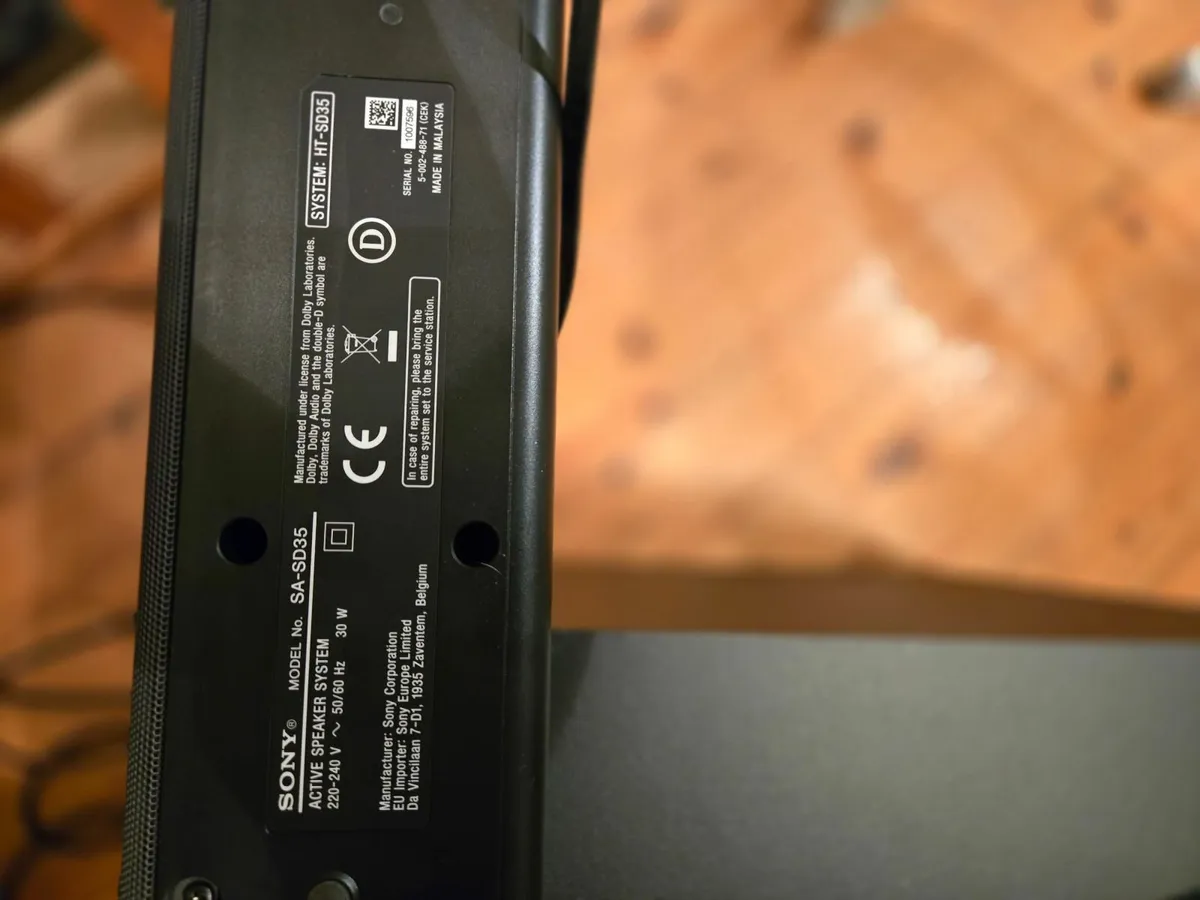Sony Active Speaker and Subwoofer - Image 2