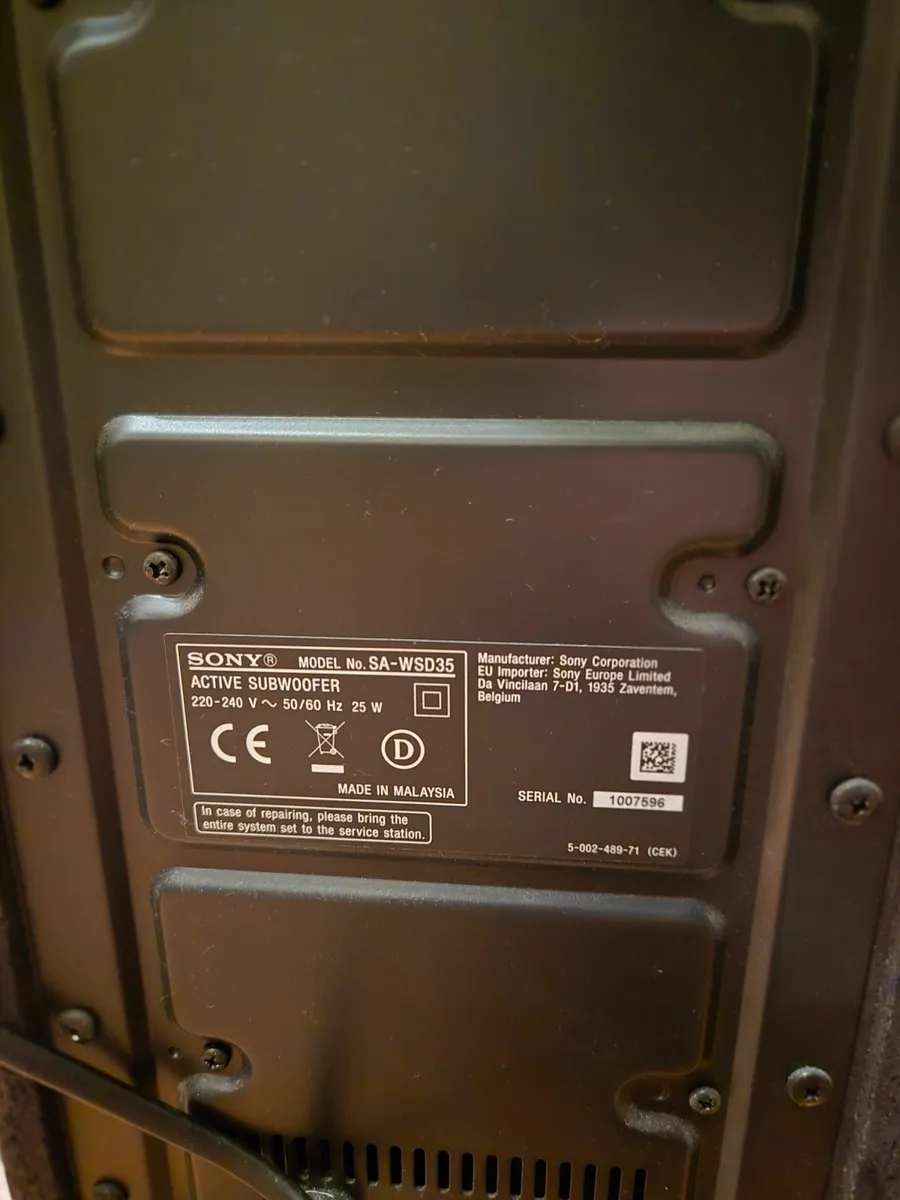 Sony Active Speaker and Subwoofer - Image 3