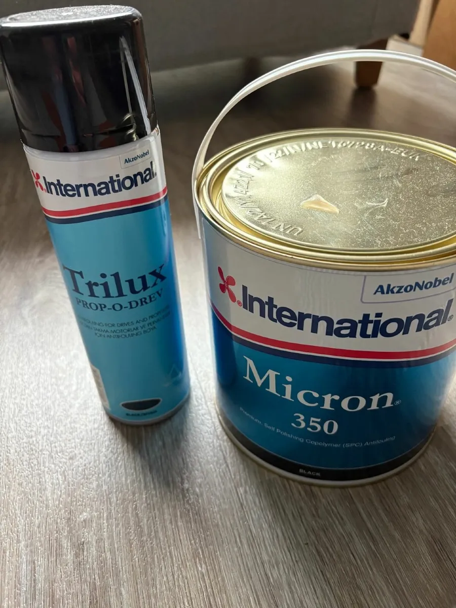 International Micron boat paint and Trilux spray