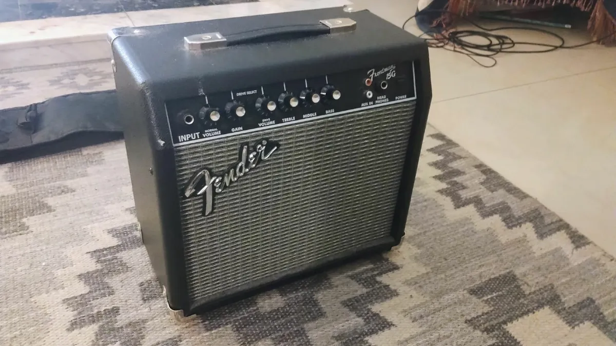 Fender Squire Stratocaster Electric Guitar Bundle - Image 4