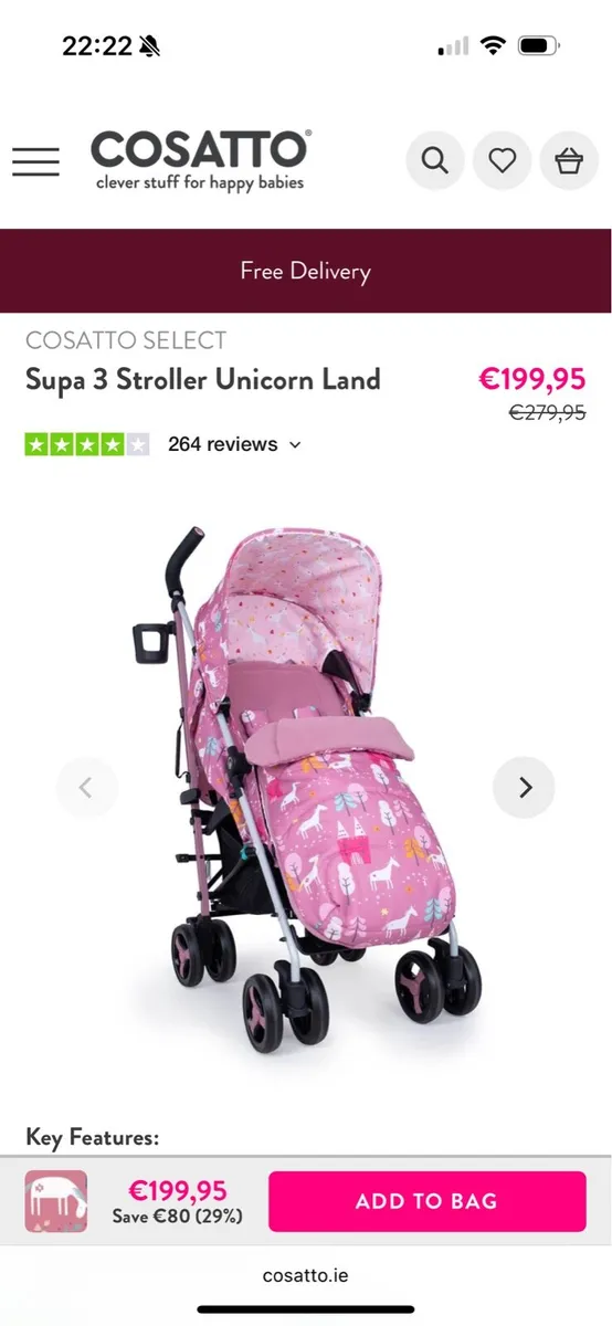 Cosatto stroller