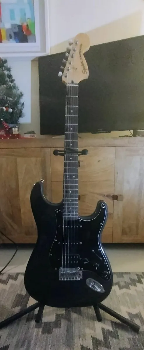 Fender Squire Stratocaster Electric Guitar Bundle - Image 2