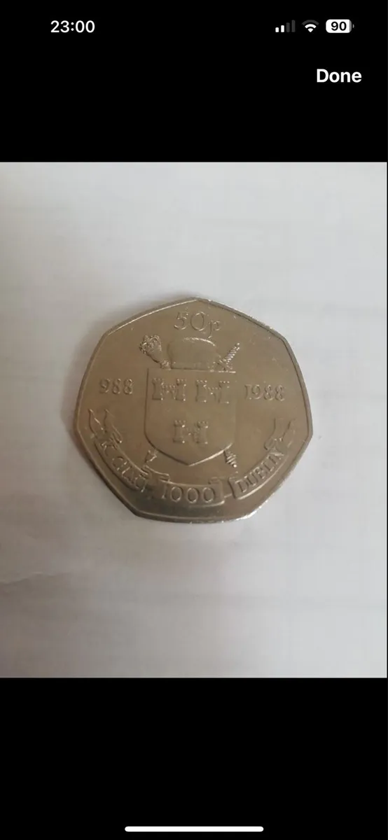 1988 Irish 50pence coins - Image 2