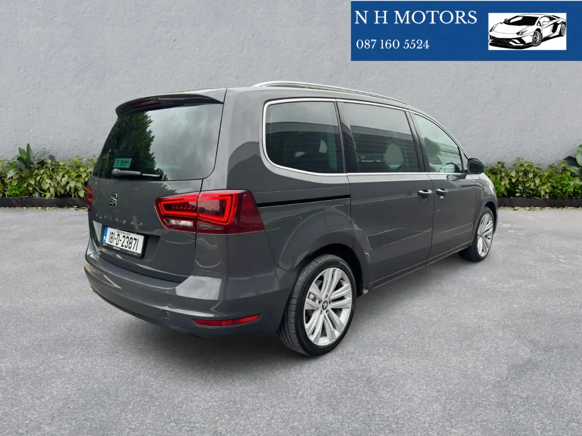 SEAT Alhambra 2018 TDi LEATHER + CHILD BOOSTERS - Image 3