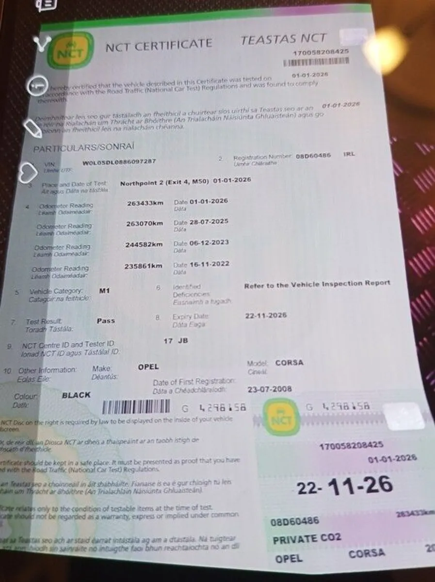 2008 Opel Corsa coupe Fresh nct - Image 1