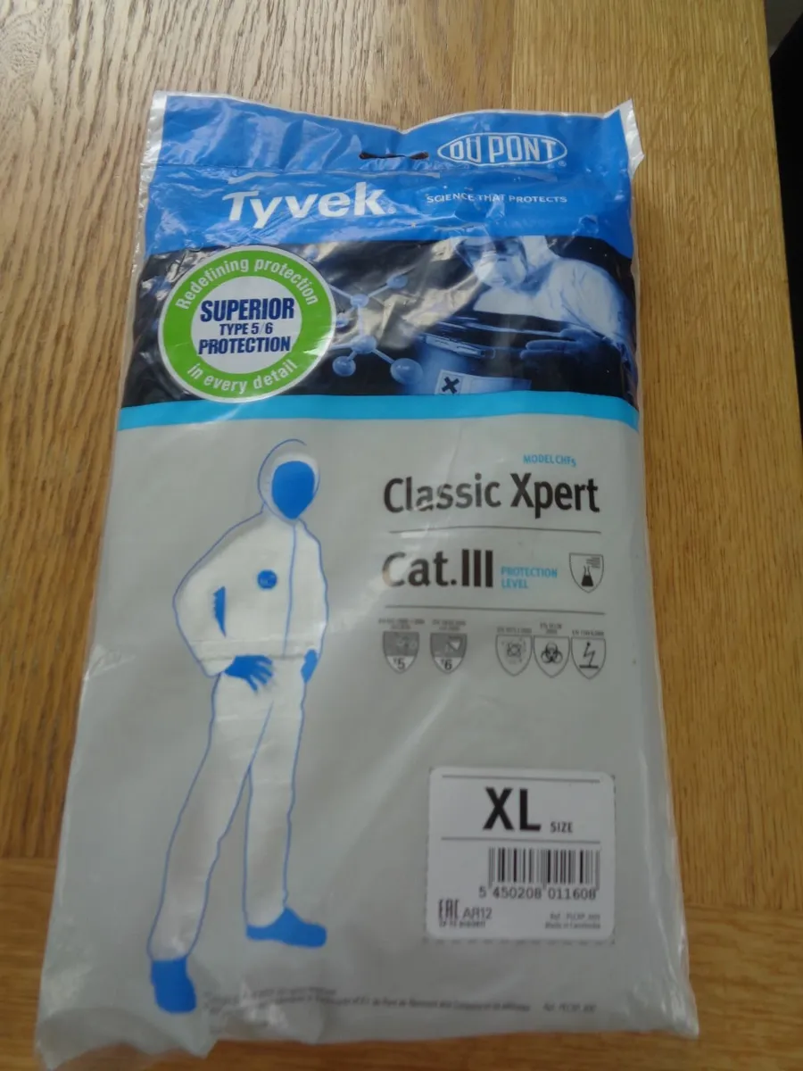 Dupont Tyvek Hooded Coverall for Sale - Image 1