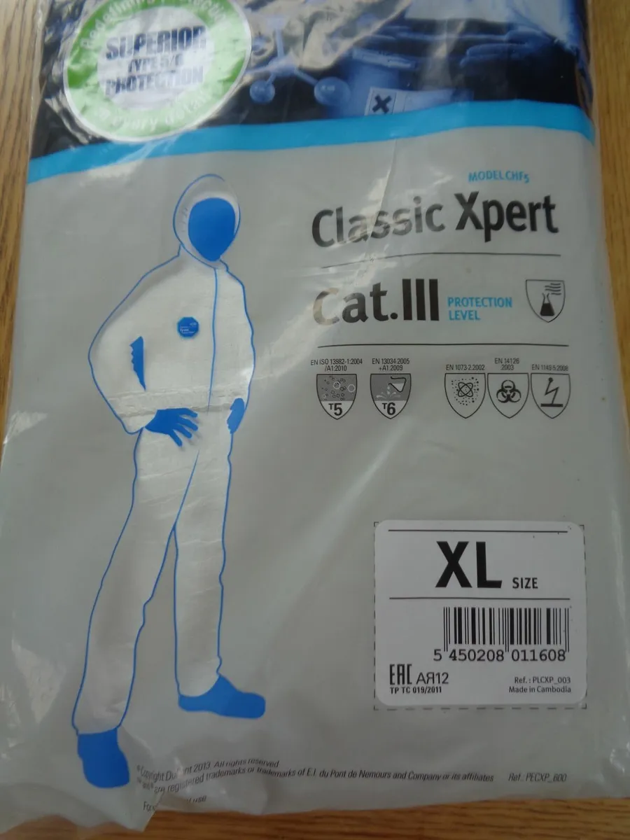 Dupont Tyvek Hooded Coverall for Sale - Image 3