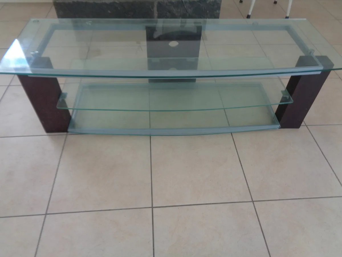 Glass TV Stand for Sale - Image 1